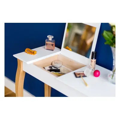 Toaletka LILLO z Lusterkiem 85x35cm Kawa z Mlekiem