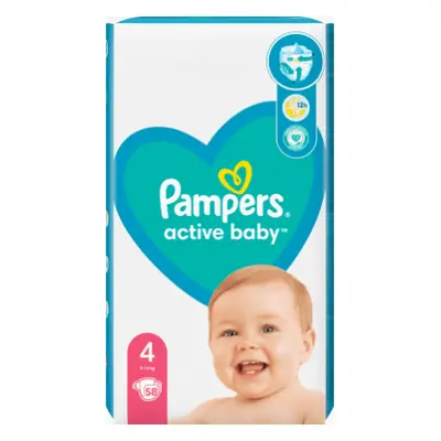 Pampers Active Baby Maxi Pack rozmiar 4 58 szt.