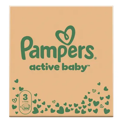 Procter & Gamble Pampers Active Baby-Dry 3 Mini 6-10 kg 208 szt.