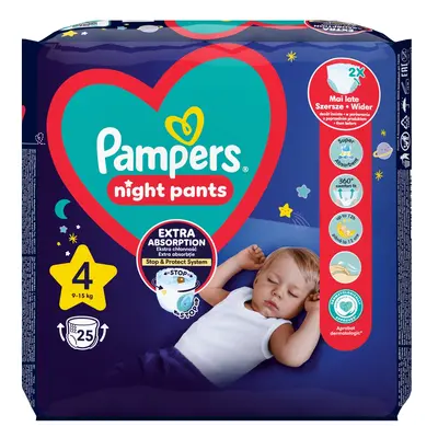 Pampers Pieluchy nocne rozmiar 4 25 szt.