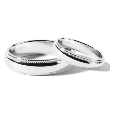 Oryginalne obrączki z białego złota milgrif KLENOTA