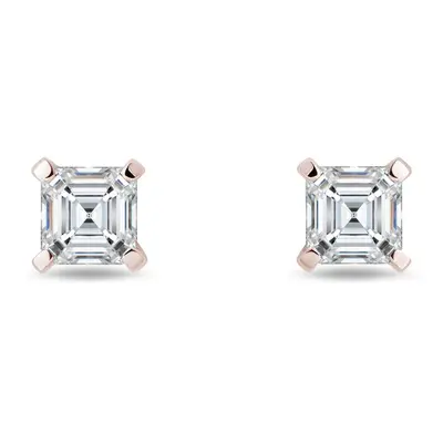 Kolczyki z diamentami w różowym złocie KLENOTA