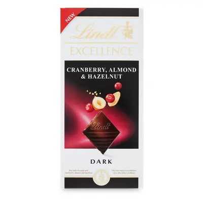 Lindt EXCELLENCE Cranberry Almond Hazelnut 100g