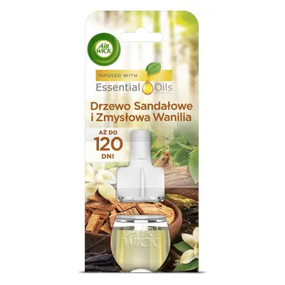 Air Wick Elektryczny odświeżacz powietrza drzewo sandałowe i zmysłowa wanilia wkład 19 ml