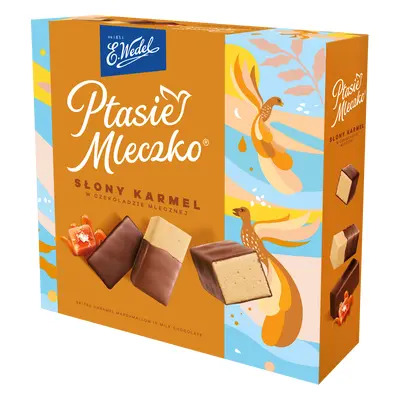 Ptasie Mleczko® Słony karmel w czekoladzie mlecznej 340g