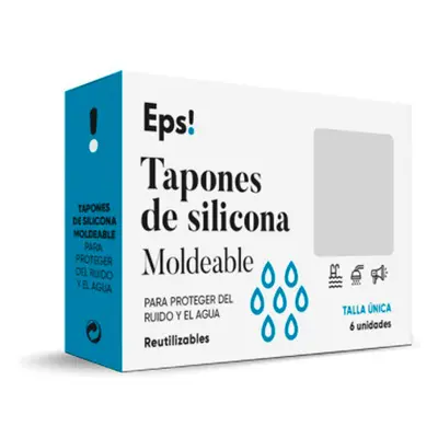 Formowane silikonowe zatyczki do uszu EPS, 6 sztuk