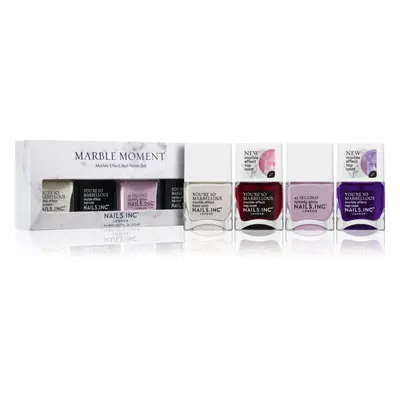 Nails Inc. Zestaw lakierów do paznokci Marble Moment