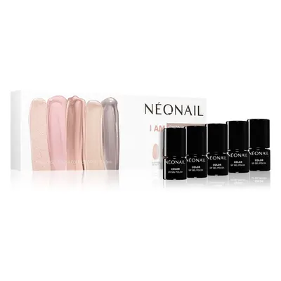 NEONAIL Jestem pewny siebie Naturalny zestaw upominkowy do paznokci Beauty lakier żelowy 3 ml + 