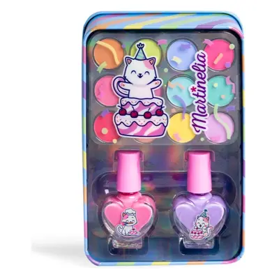 Martinelia Zestaw Yummy Tin Box dla dzieci 3+ cienie do powiek 12 szt. + lakier do paznokci 2 sz
