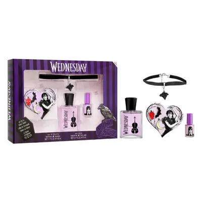 Wednesday Zestaw prezentowy dla dzieci Woda toaletowa 50ml + naszyjnik + lakier do paznokci 5ml