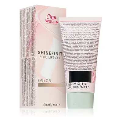 Angielska farba do włosów Wella Shinefinity Zero Lift Glazura 60ml 09/05 | Bardzo jasny, natural