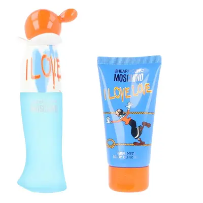 Moschino Tanie i eleganckie I Love 2-częściowy zestaw pudełek