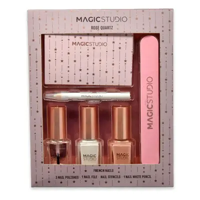 Zestaw do paznokci french kwarc różowy Magic studio
