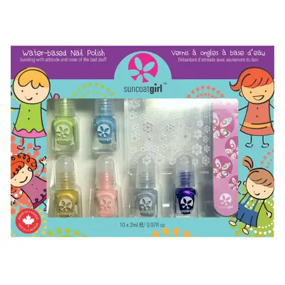 Zestaw do malowania paznokci Suncoatgirl Mini Mani Natural Nail Kit, Mini Mani Vegan