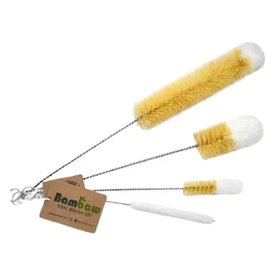 Bambaw Zestaw szczotek do butelek, 4 elementy.