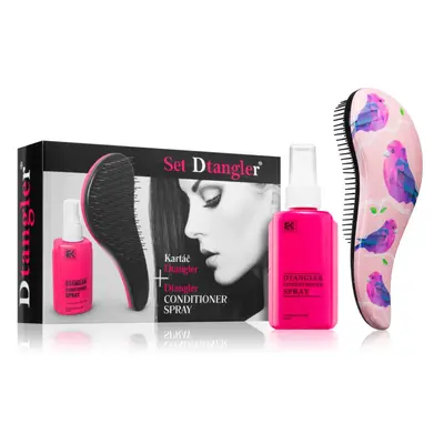 Dtangler Zestaw upominkowy w sprayu z odżywką dla ptaków i szczotką do włosów 18,5 cm