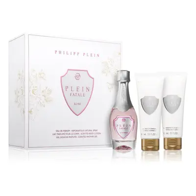 Philipp Plein Zestaw prezentowy Fatale Rosé dla kobiet zawierający 50 ml wody perfumowanej, żel 