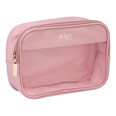 Aden Cosmetics Duża różowa kosmetyczka damska