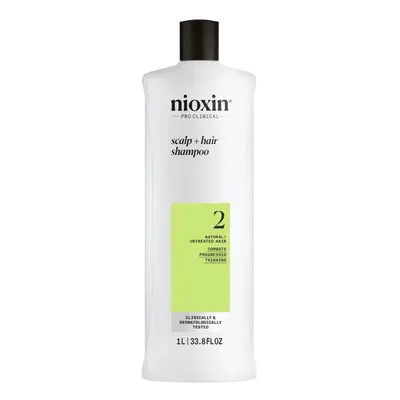 NIOXIN System 2 - Szampon - Włosy Naturalne Z Zaawansowanym Osłabieniem 1000ml