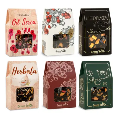 Herbata w pudełku podziękowania dla gości prezent. Podziękowanie z herbatą upominek 6 wzorów