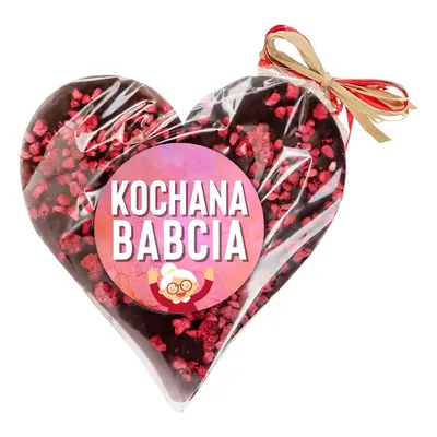 Czekolada w kształcie serca prezent dla babci, dziadka 85 g