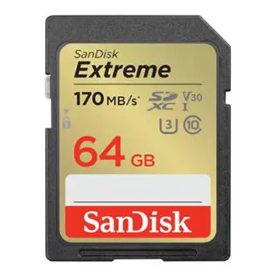 Sandisk SDXC EXTREME 64GB 170MB/s V30 UHS-I U3
