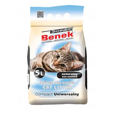 BENEK Super compact Żwirek bentonitowy uniwersalny 5 l
