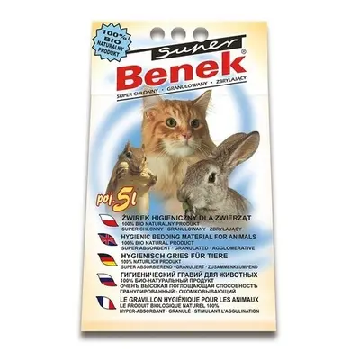 BENEK Super compact Żwirek bentonitowy uniwersalny 10 l (5 l x 2)