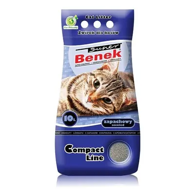 BENEK Super compact Żwirek bentonitowy bryza morska 10 l x 2 (20 l)
