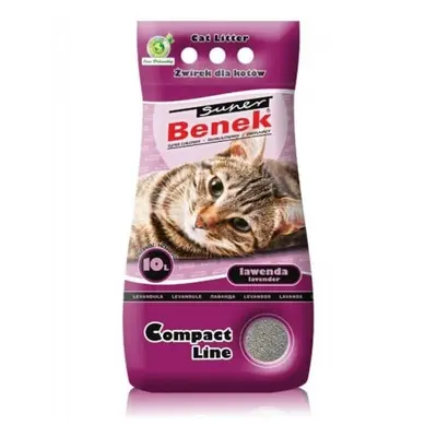 BENEK Super compact Żwirek bentonitowy lawendowy 10 l x 2 (20 l)