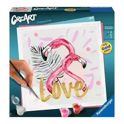 CreArt. Malowanie po numerach. Flaming
