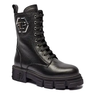 Philipp Plein Skórzane botki