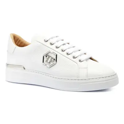 Philipp Plein Skórzane sneakersy Lo-Top