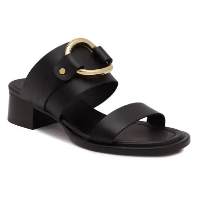 See By Chloé Skórzane klapki HANA