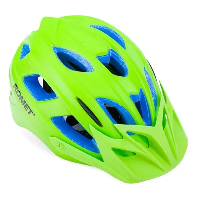 Kask rowerowy dziecięcy ROMET 509-1 zielony mat z daszkiem M (52-56) - Sklep firmowy ProRowery