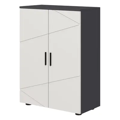 kleankin Szafka łazienkowa, Komoda do łazienki, Regulowane Półki, do 25 kg, Szara