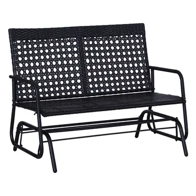 Outsunny Ławka bujana, huśtawka ogrodowa, ławka ogrodowa, ławka, huśtawka 2-osobowa, ratttan