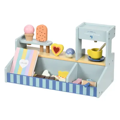 AIYAPLAY Lodziarnia dla Dzieci, Stanowisko z Lodami, Bogaty Zestaw, Wspiera Fantazję i Umiejętno