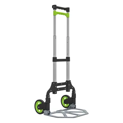 HOMCOM Składany wózek transportowy z aluminium z teleskopowym uchwytem, regulacja wysokości do 100 cm