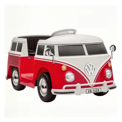 AIYAPLAY Elektryczny samochodzik dla dzieci Volkswagen T1 z odtwarzaczem MP3, z metalu i PP, 89x