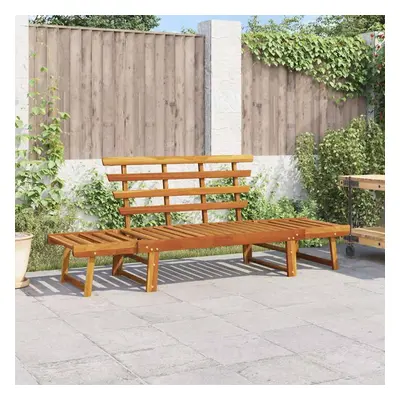 Ławka ogrodowa, 2-w-1, 190 cm, lite drewno akacjowe