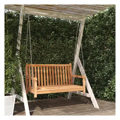 Huśtawka ogrodowa lite drewno tekowe 114x60x64 cm