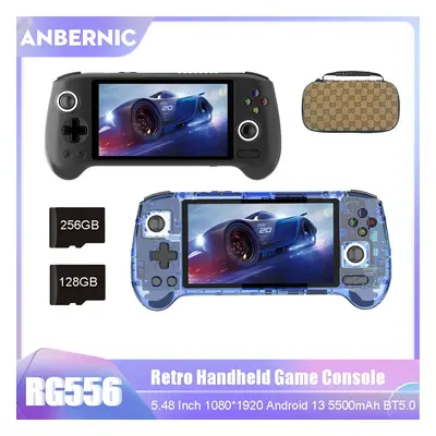 ANBERNIC RG556 Retro przenośna konsola do gier 5,48 cala AMOLED duży ekran BT5.0 Android 13 Syst
