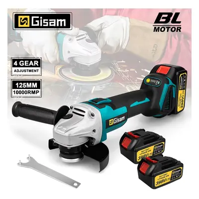 Gisam 125MM bezszczotkowa elektryczna szlifierka kątowa o zmiennej prędkości M14 maszyna do cięc