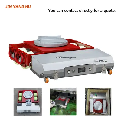 Elektryczny wózek transportowy 10-50t z bezprzewodowym pilotem do transportu ciężkich ładunków, elektryczny wózek transportowy d