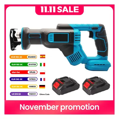 18V 300mm akumulatorowa elektryczna piła posuwisto-zwrotna o zmiennej prędkości piła elektryczna do cięcie drewna Makita 18V