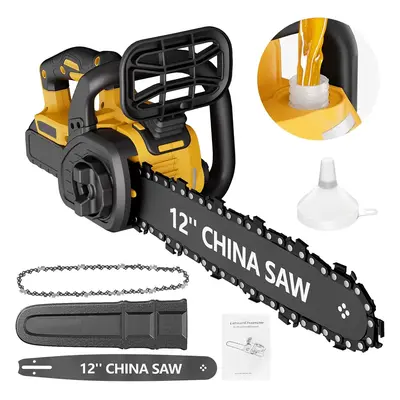 12-calowa akumulatorowa piła łańcuchowa ręczna ogrodowa elektryczna piła łańcuchowa do cięcia drewna z gałęzi drzew do akumulato