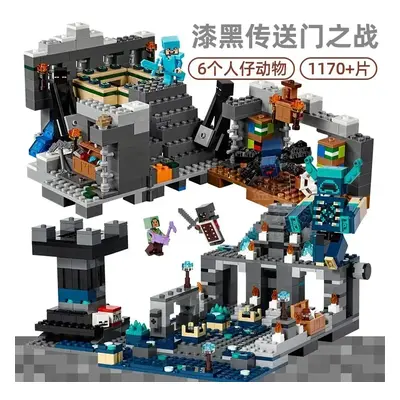 Kreatywne 584 elementy Klocki Konstrukcyjne Głęboka Ciemna Bitwa Zabawka do Składania dla Dzieci Prezent Urodzinowy 21246