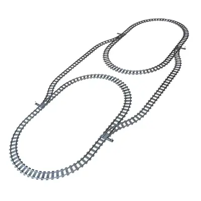 MOC Kompatybilny z LEGO Kolejka Kombinacja Sceny Klocki Konstrukcyjne DIY Krzyżak Kolejowy Elastyczne Klocki Zabawki Wagon Kolej