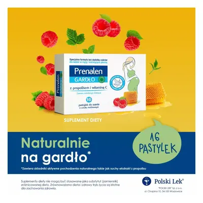 Prenalen Gardło - 16 pastylek do ssania